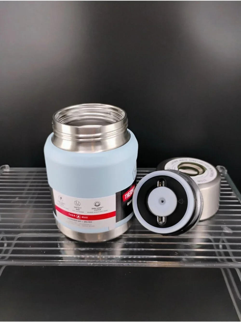 Thermos Icon Series Stainless Steel Food Jar 16oz/470ml Blue Keeps Hot/Cold